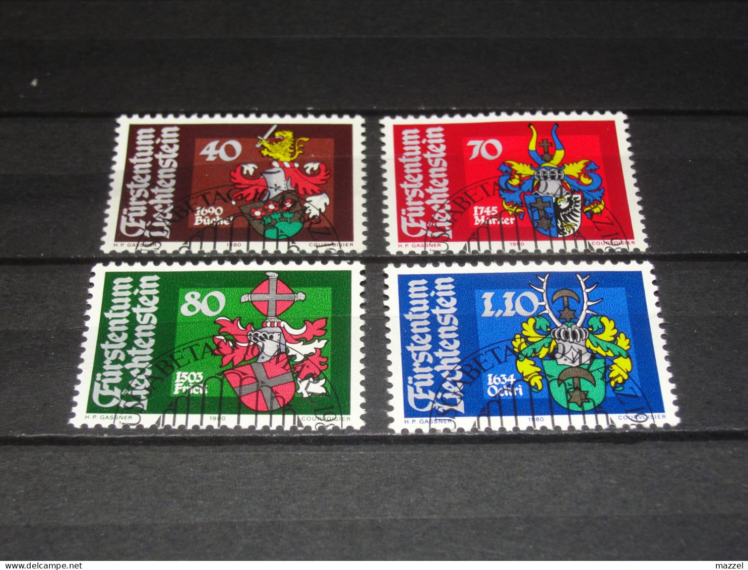 LIECHTENSTEIN   SERIE  743-746    GEBRUIKT (USED) - Oblitérés