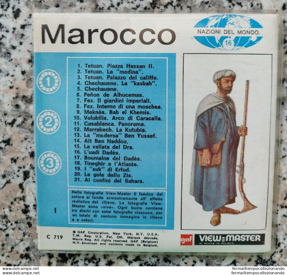 Bp42  View Master Marocco  21 Immagini Stereoscopiche Vintage - Stereoskope - Stereobetrachter
