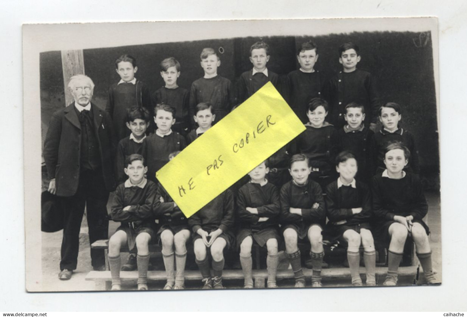 32 - VIC FEZENSAC - Carte Photo De Classe 1934 - Instituteur Z.Baqué   - - Vic-Fezensac