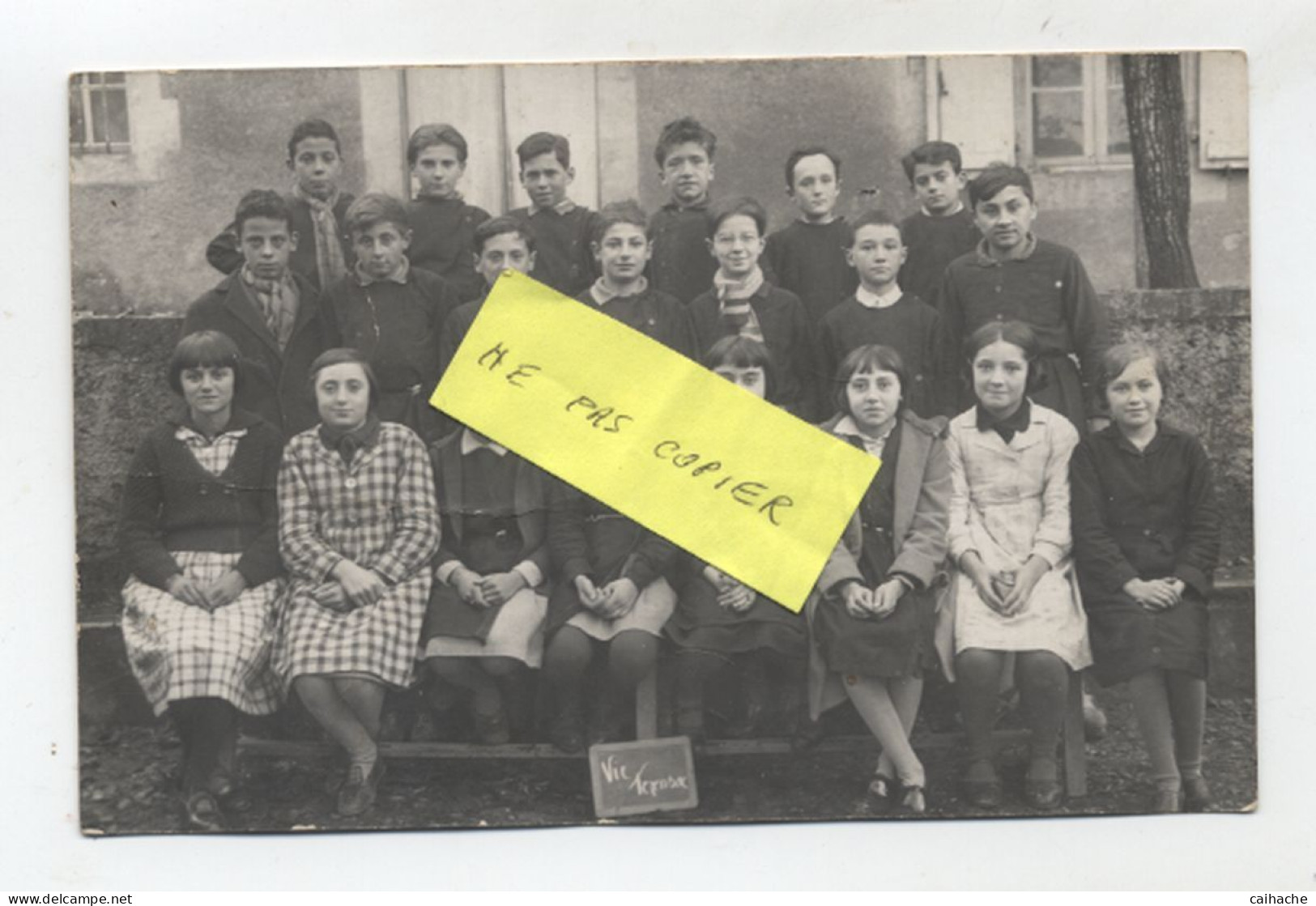 32 - VIC FEZENSAC - Carte Photo De Classe Années 1930 -  Filles Et Garçons - - Vic-Fezensac