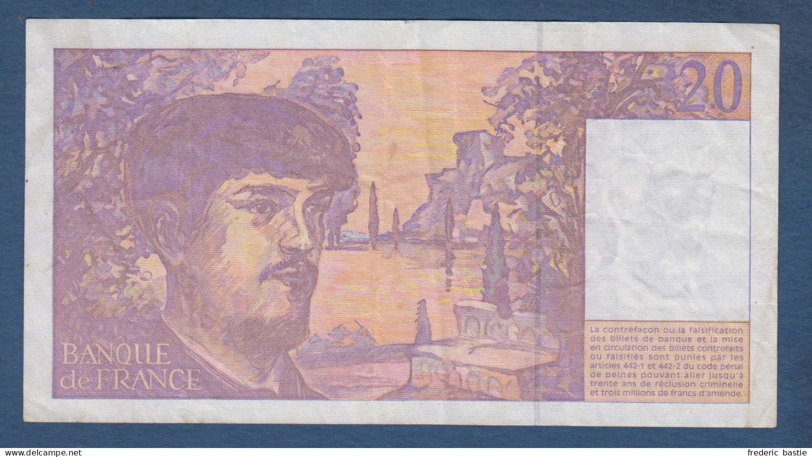 20 Francs  Debussy   De 1997 - 20 F 1980-1997 ''Debussy''