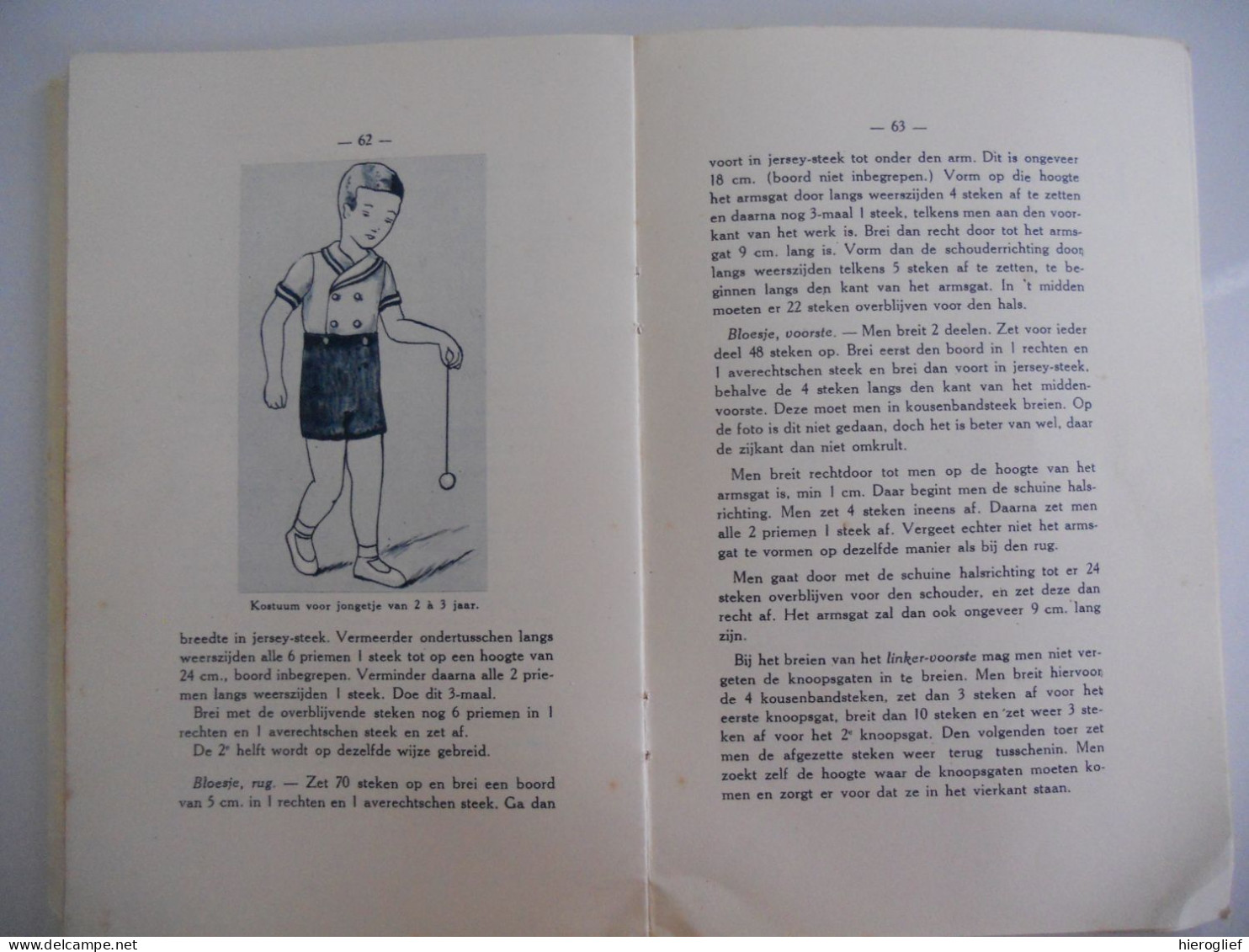 Ons Breiwerkboekje 1935 Belgischen Boerenbond / breiwerk breien handwerk siersteken haken boerinnenbond KVLV Ferm