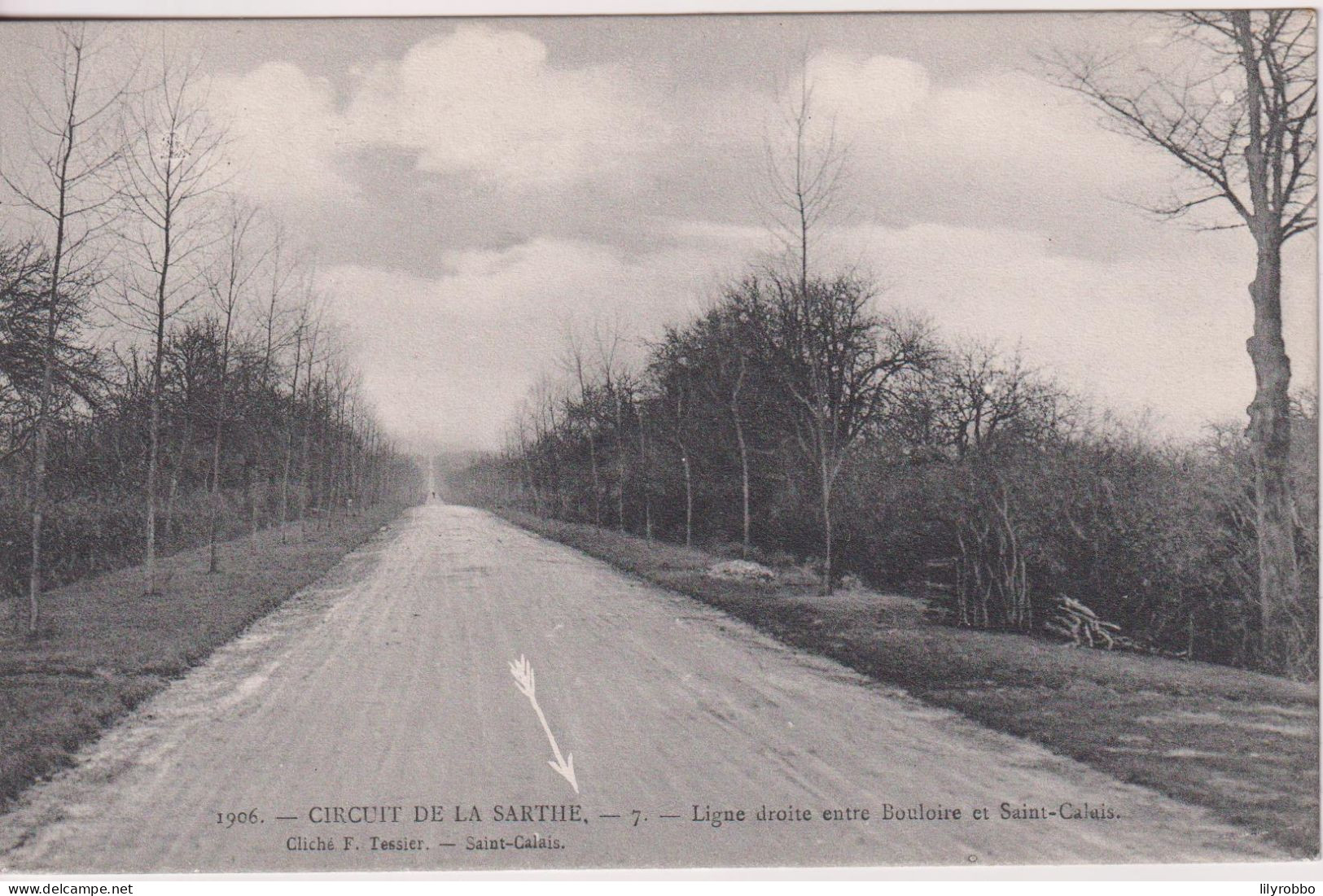 FRANCE - Circuit De La Sarthe. Lige Droite Entre Bouloire Et Saint-Caluls - Le Mans