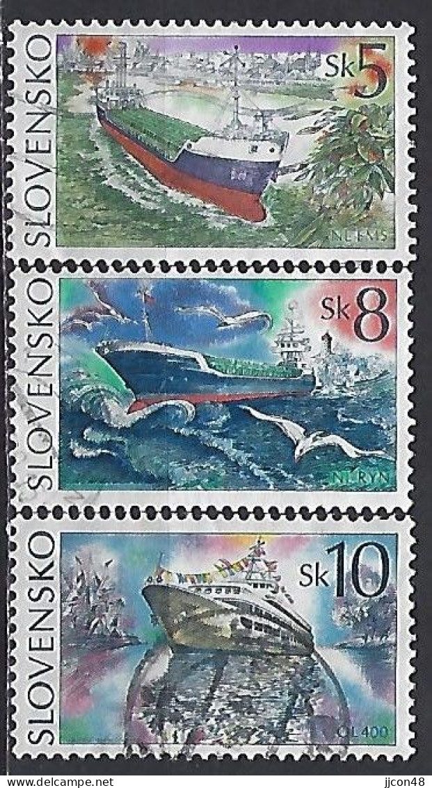 Slovakia 1994  Ships (o) Mi.213-215 - Used Stamps