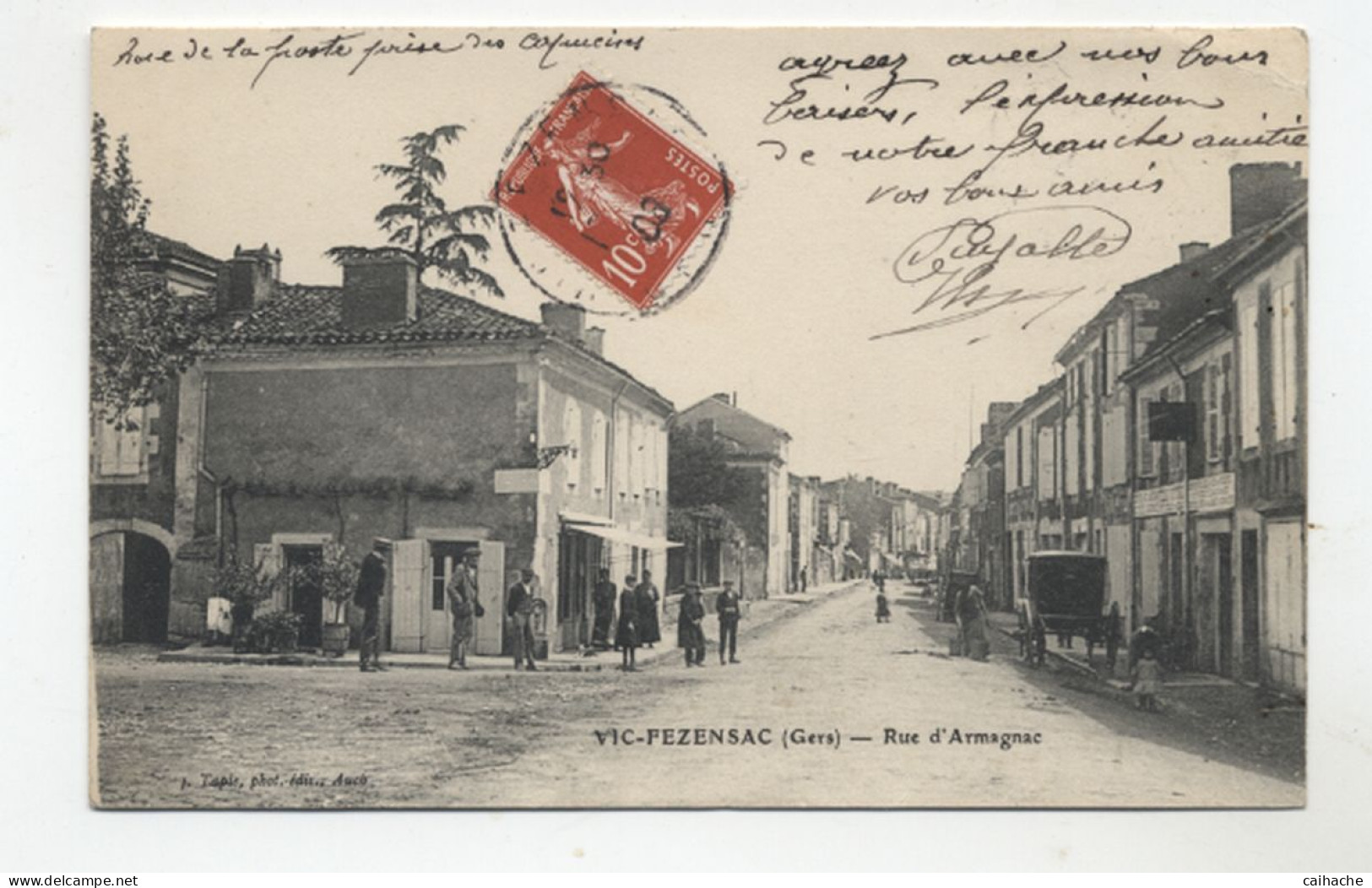 32 VIC FEZENSAC - Rue D'Armagnac - Animation Peu Courante  - - Vic-Fezensac