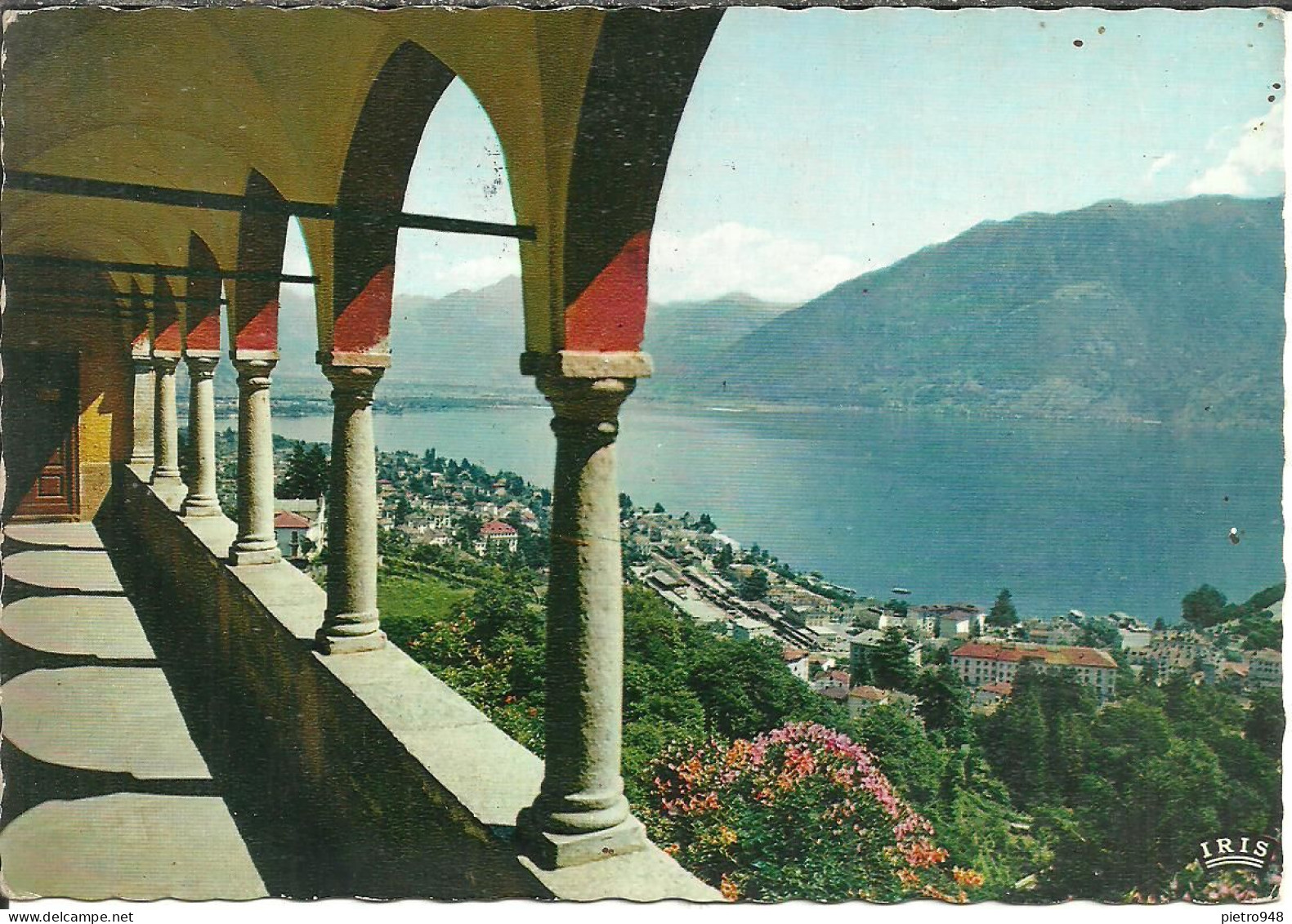 Locarno (Tessin, Svizzera) Orselina, Basilica Santuario Madonna Del Sasso, Panorama Verso Il Lago - Orselina