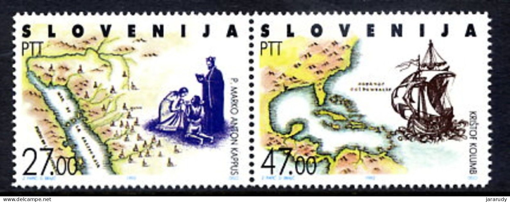 ESLOVENIA EUROPA CEPT 1992 Yv 20/1 MNH - 1992