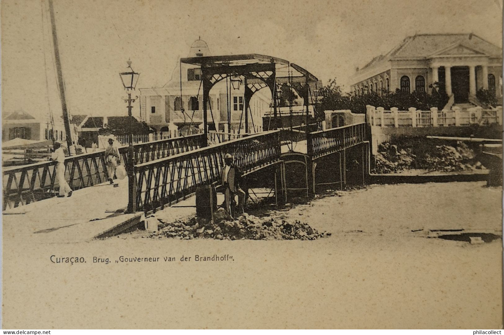 Curaçao - Willemstad? // Brug Gouverneur Van Der Brandhoff Ca 1899 - Curaçao