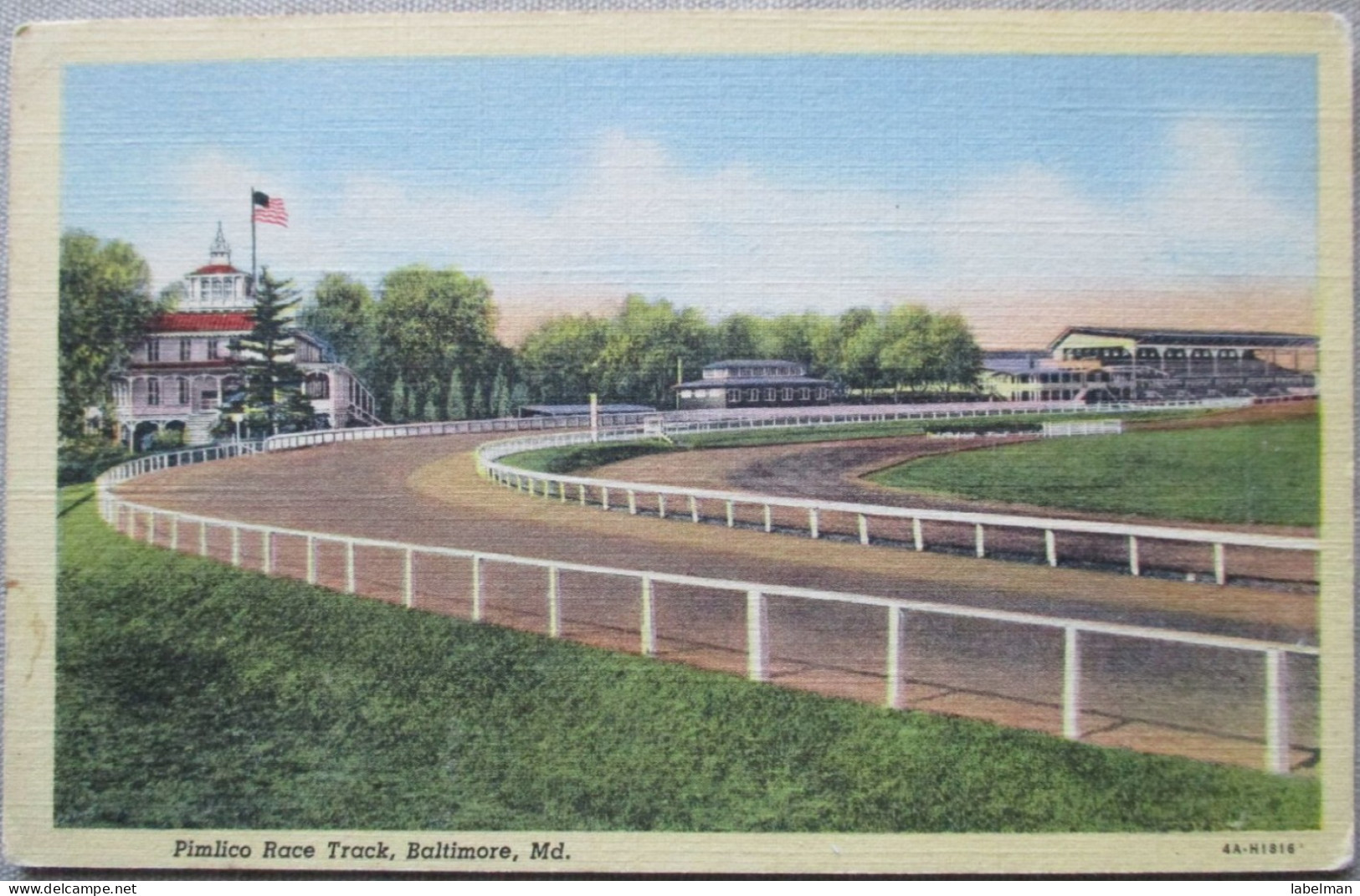 USA UNITED STATES MARYLAND BALTIMORE PIMLICO RACE TRACK CARD POSTCARD CARTE POSTALE ANSICHTSKARTE CARTOLINA POSTKARTE - Atlanta