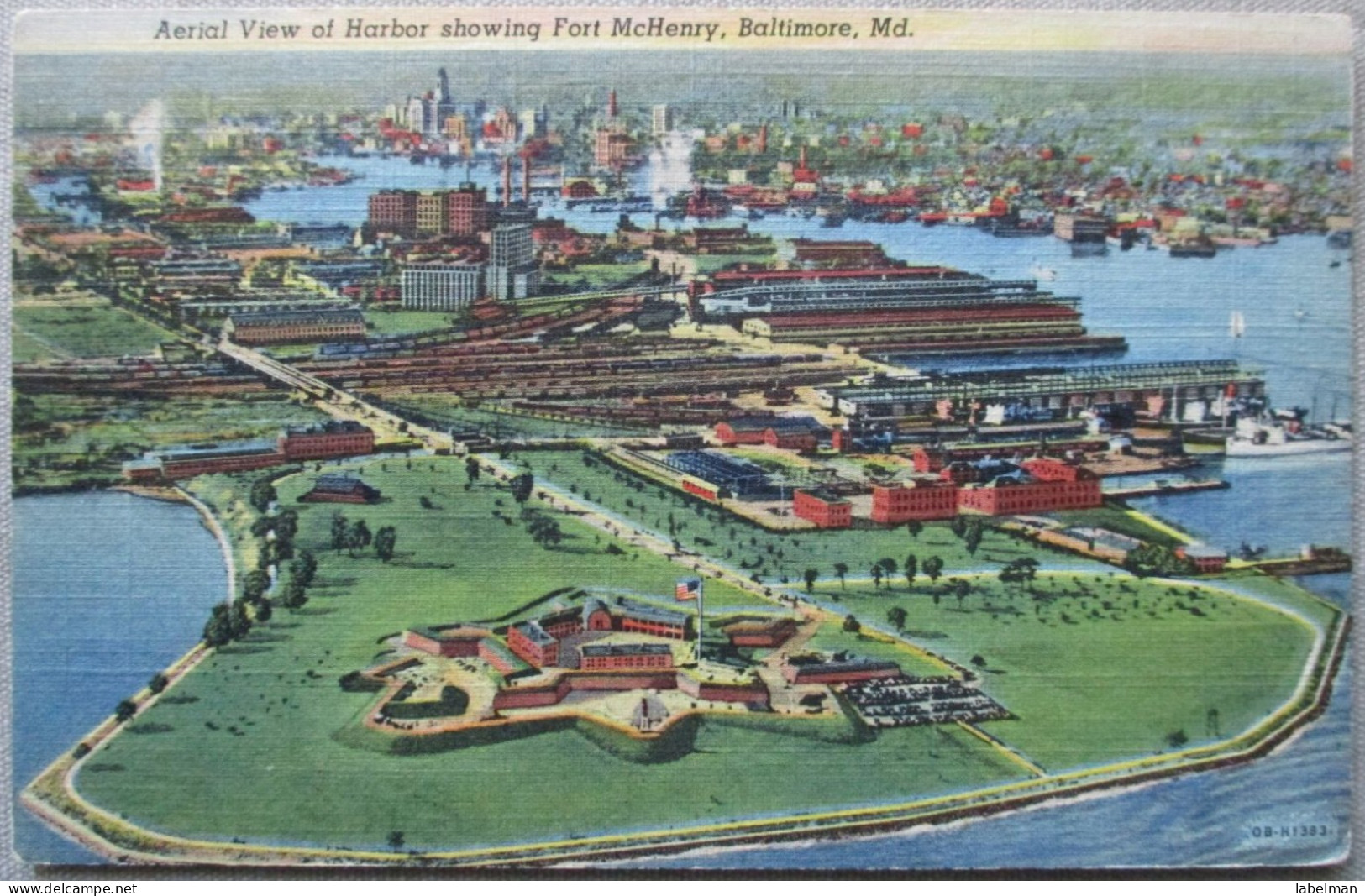 USA UNITED STATES MARYLAND BALTIMORE FORT MCHENRY CARD POSTCARD CARTE POSTALE ANSICHTSKARTE CARTOLINA POSTKARTE - Atlanta