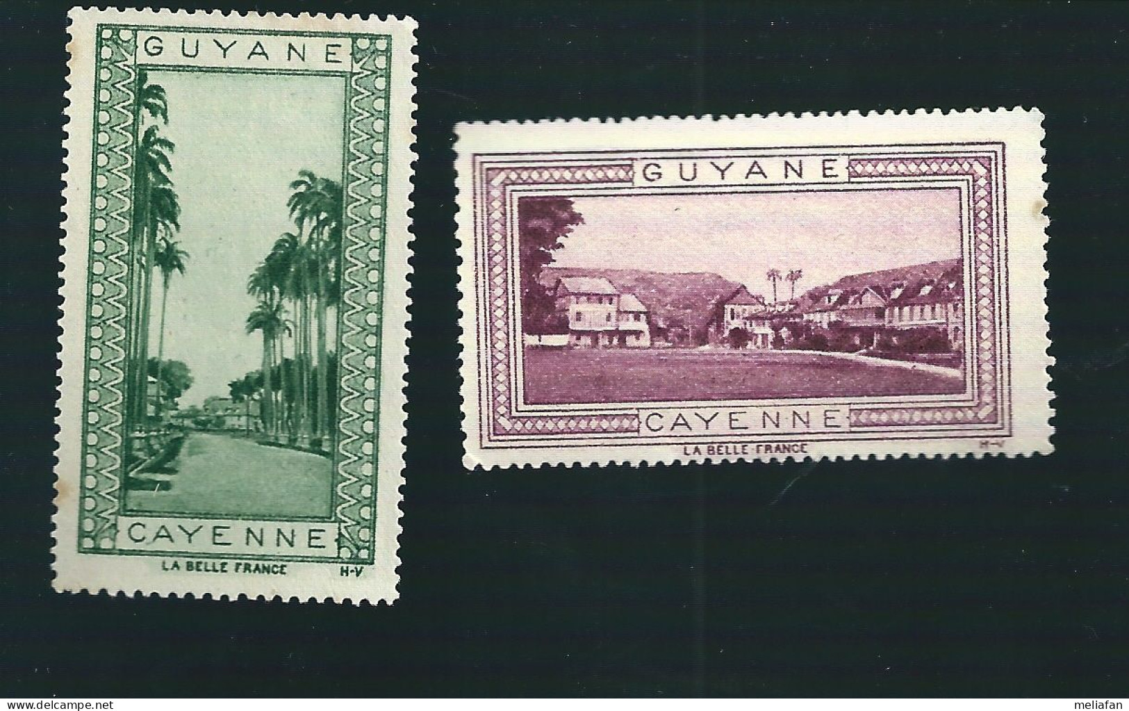 V443 - VIGNETTE IMPRIMERIE VAUGIRARD - GUYANE - CAYENNE - Autres & Non Classés