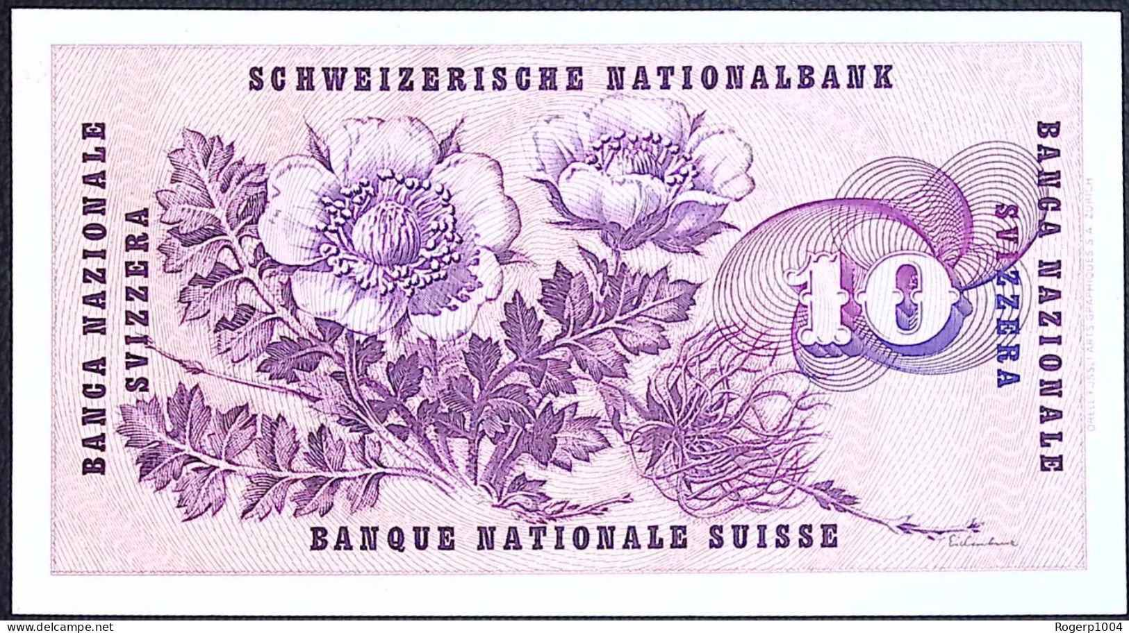 SUISSE/SWITZERLAND * 10 Francs * G. Keller * 21/01/1965 * Etat/Grade SUP+/XXF  - Suiza
