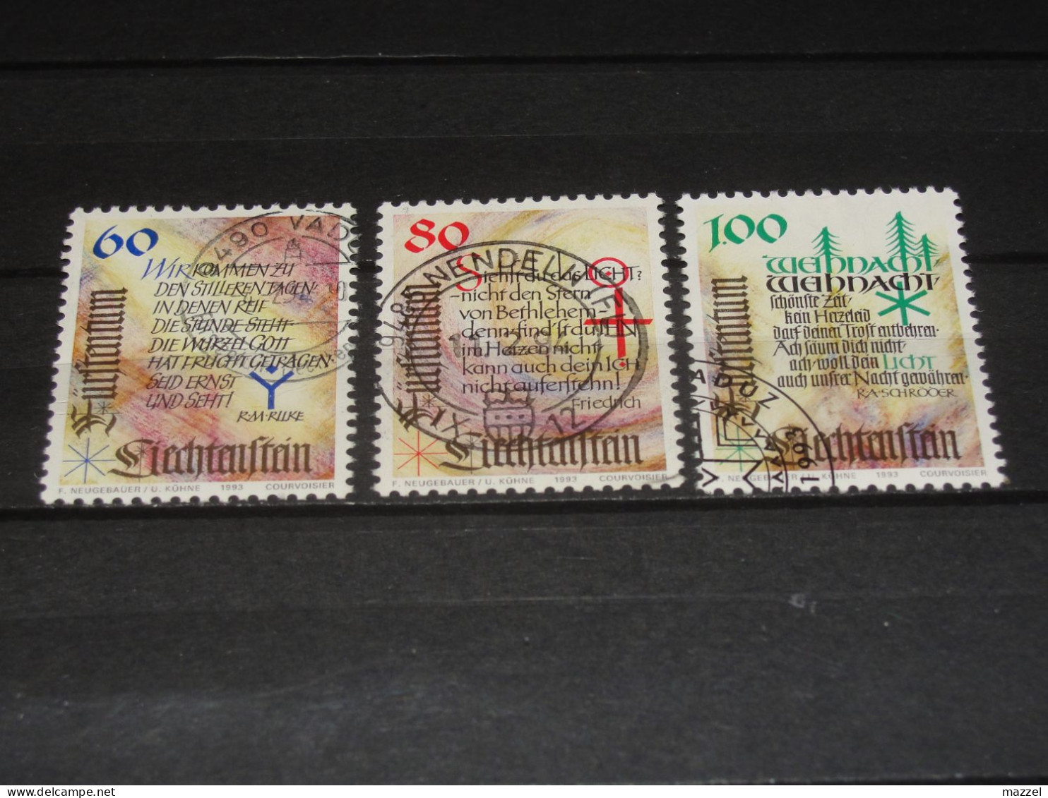 LIECHTENSTEIN   SERIE  1073-1075   GEBRUIKT (USED) - Gebraucht