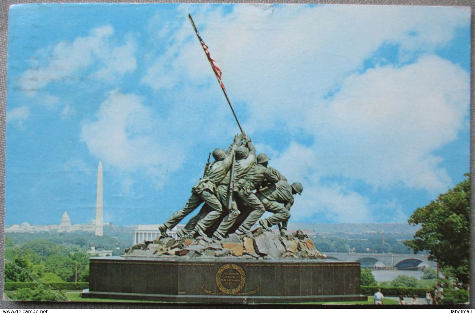 USA UNITED STATES VIRGINIA ARLINGTON MARINE CORPS WAR MEMORIAL POSTCARD CARTE POSTALE ANSICHTSKARTE CARTOLINA POSTKARTE - Atlanta