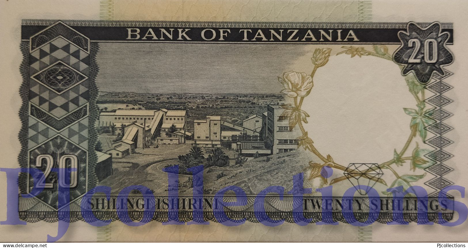 TANZANIA 20 SHILINGI 1966 PICK 3e UNC C/ERRORE DI STAMPA - W/ PRINTING ERROR - Tanzania