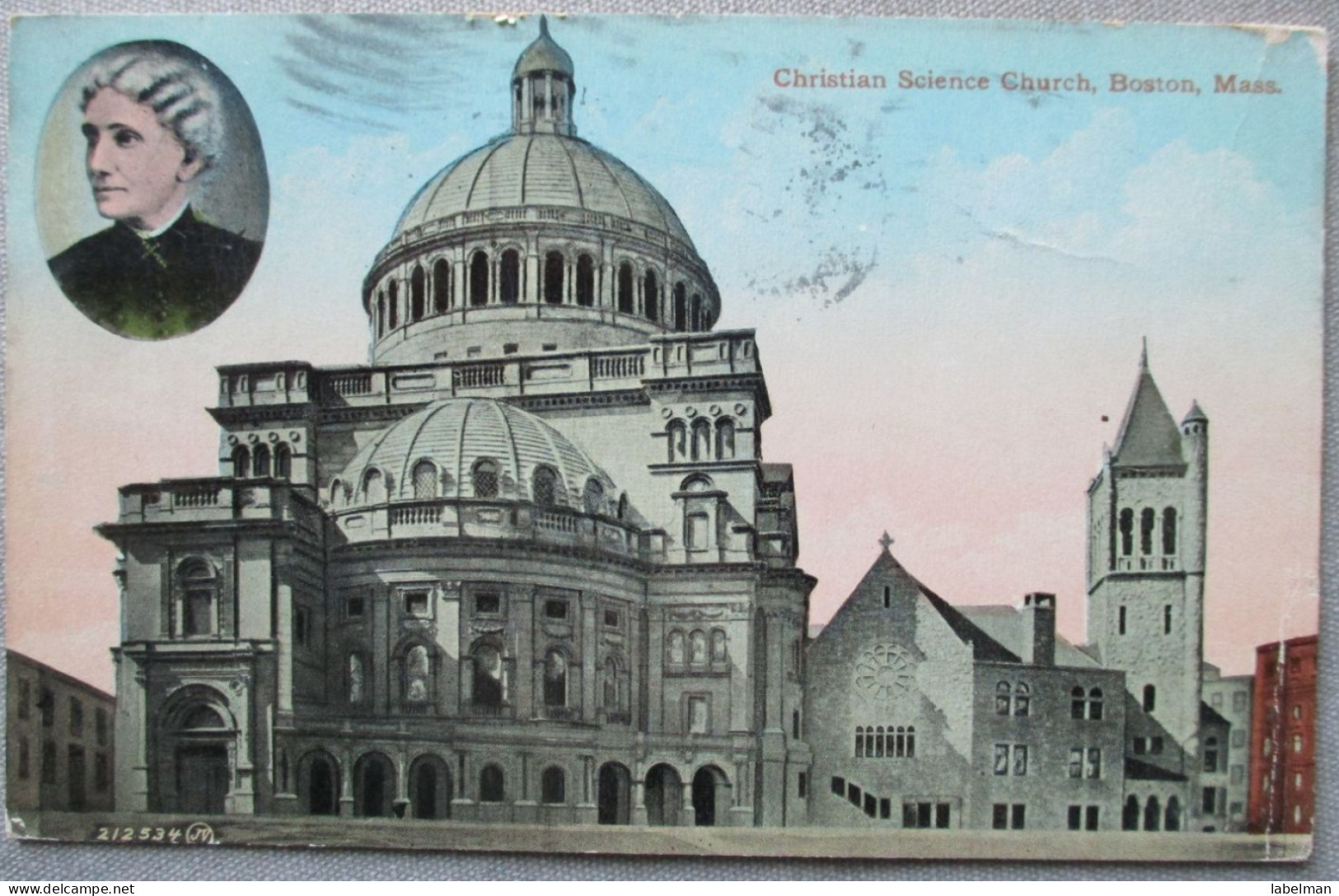 USA UNITED STATES MASSACHUSETTS BOSTON CHRISTIAN SCIENCE CHURCH POSTCARD CARTE POSTALE ANSICHTSKARTE CARTOLINA POSTKARTE - Atlanta