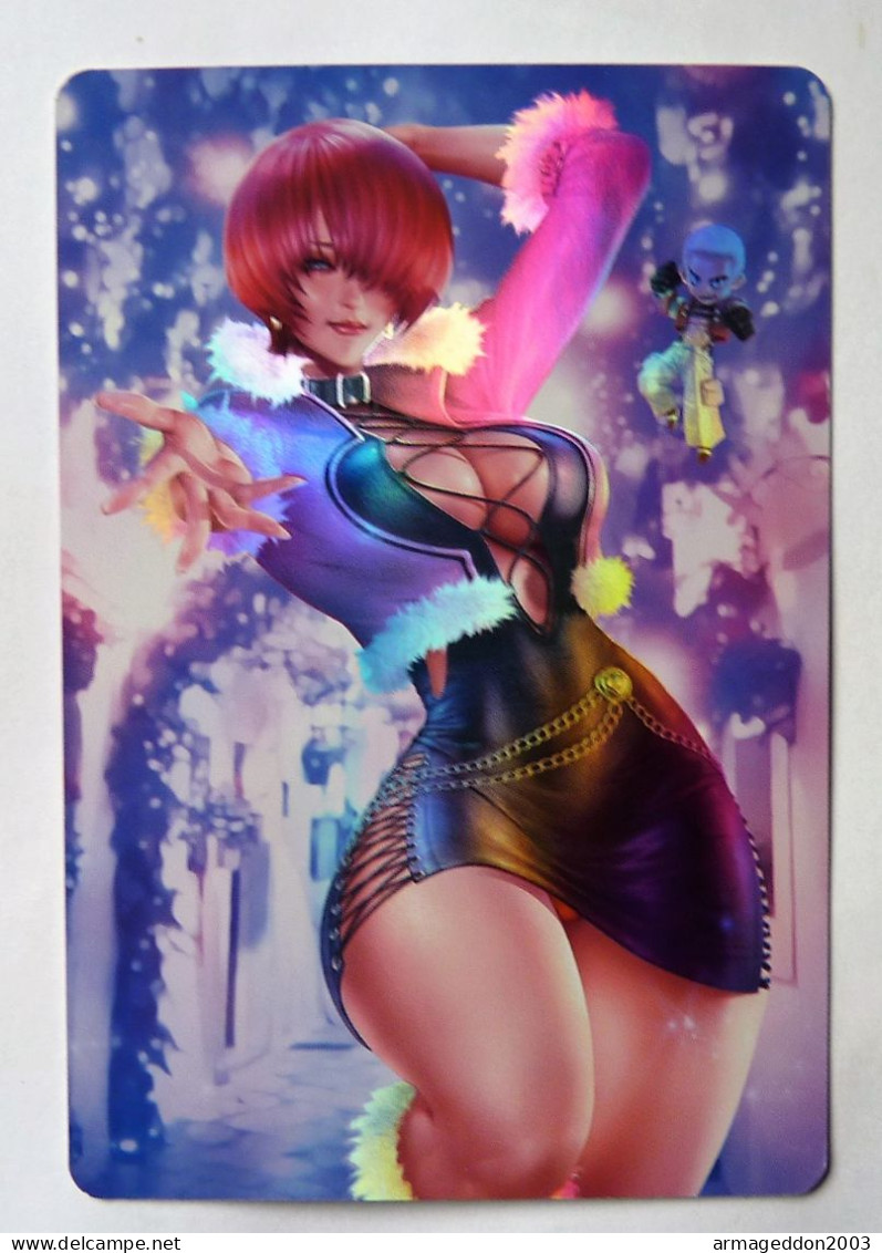 CARTE SEXY GIRL MANGA MINT HOLO PRISM Girl Waifu Shermie The King Of Fighters - Andere & Zonder Classificatie