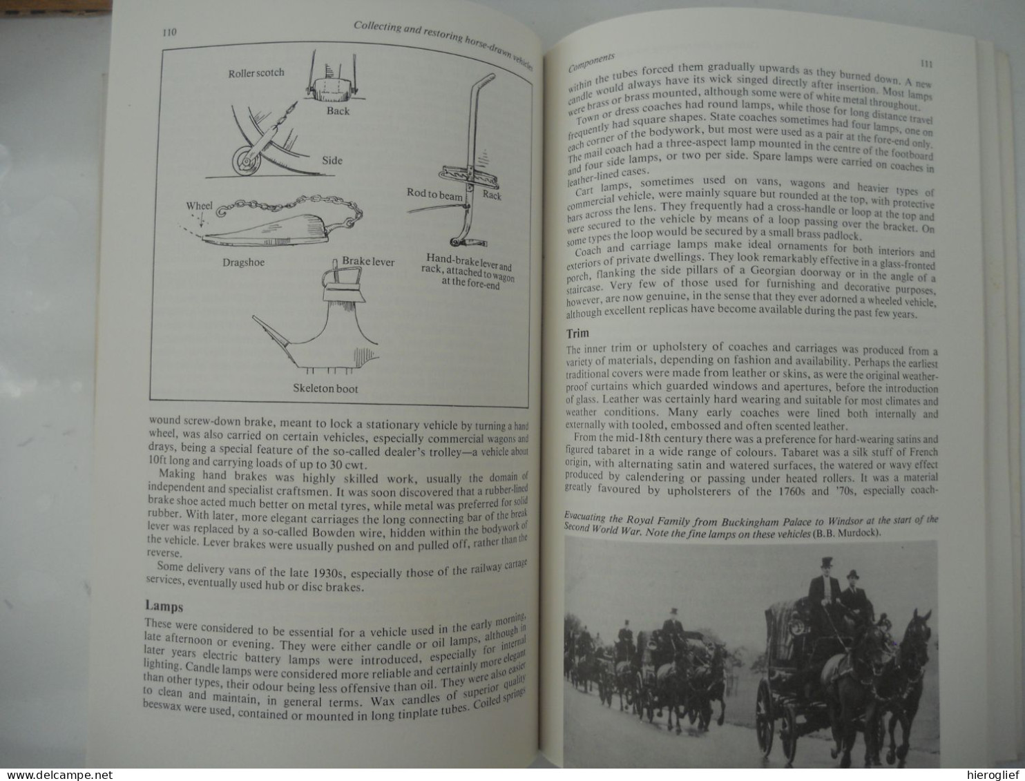 HORSE-DRAWN VEHICLES Collecting & Restoring By Donald J. Smith 1981 Paarden Koetsen Trektuigen Commercial Agricultural - Libros Sobre Colecciones