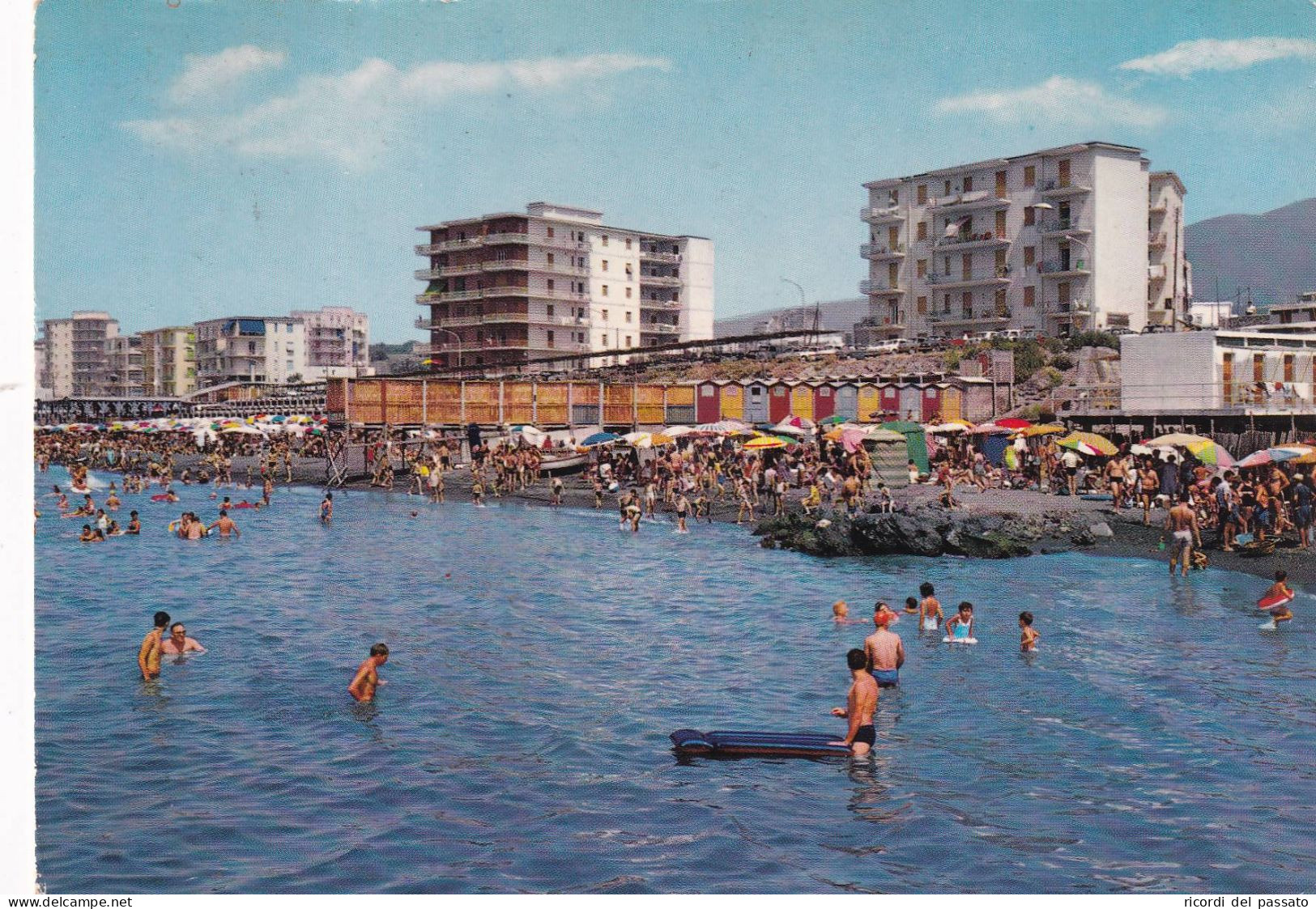 Cartolina Torre Del Greco ( Napoli ) Spiaggia - Torre Del Greco