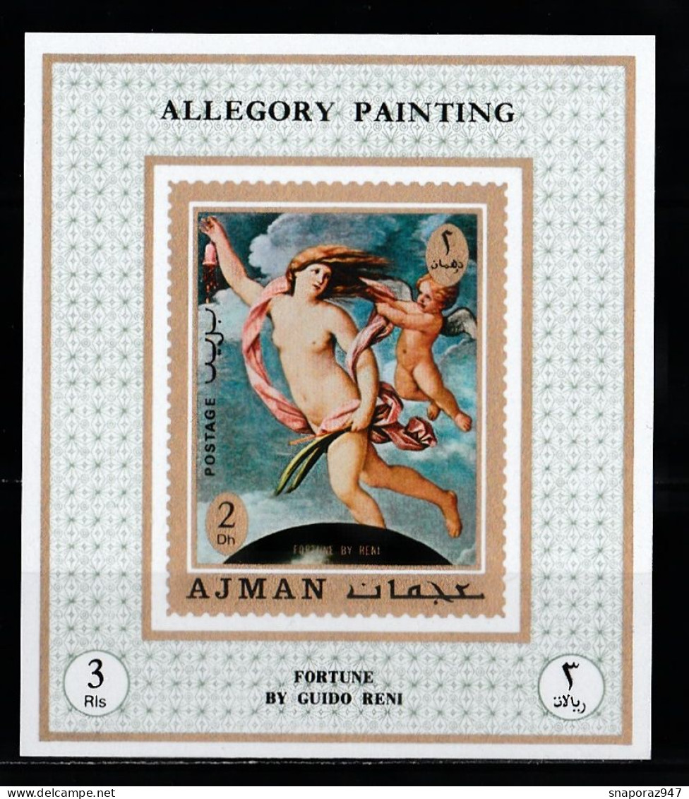 1971 Ajman Allegory Painting Proof De Luxe MNH** Fio239 Excellent Quality - Naakt