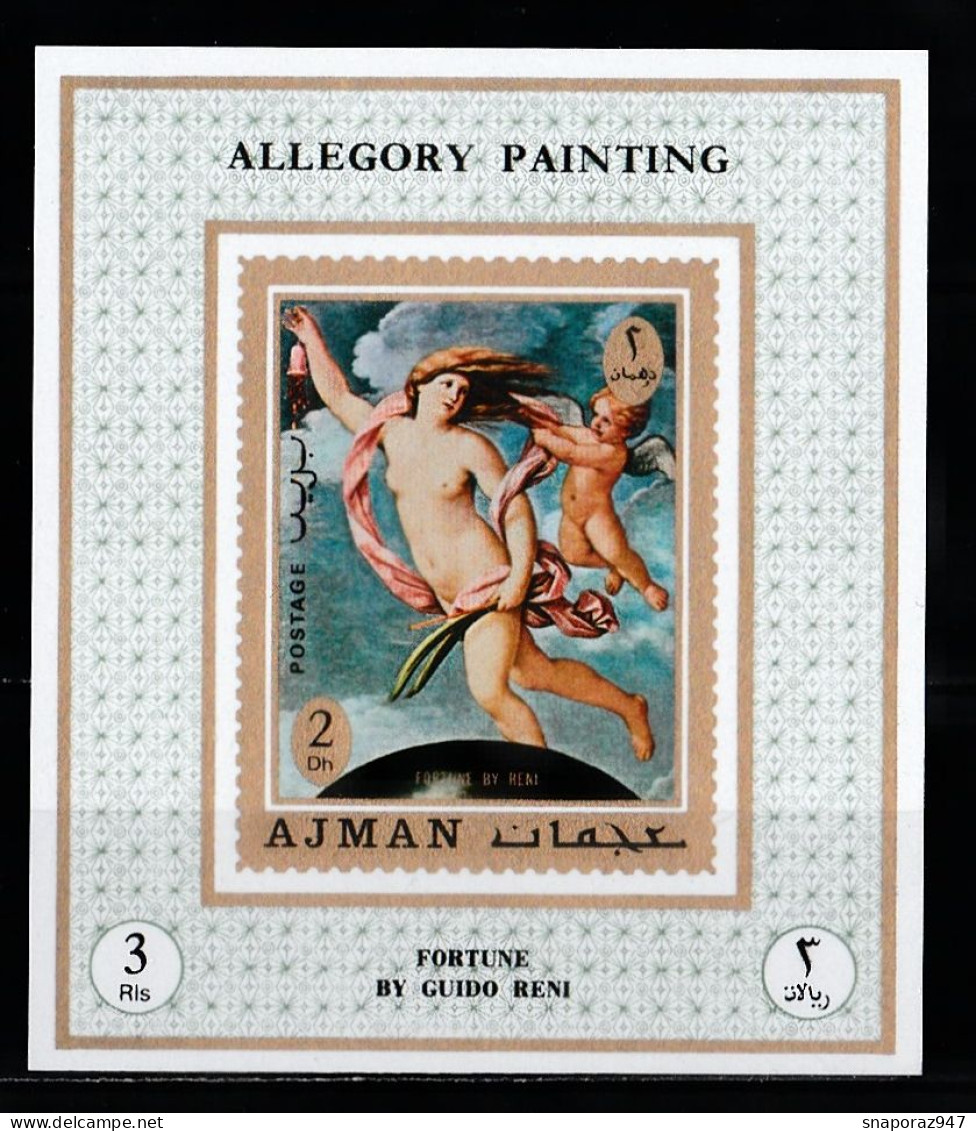 1971 Ajman Allegory Painting Proof De Luxe MNH** Fio239 Excellent Quality - Desnudos