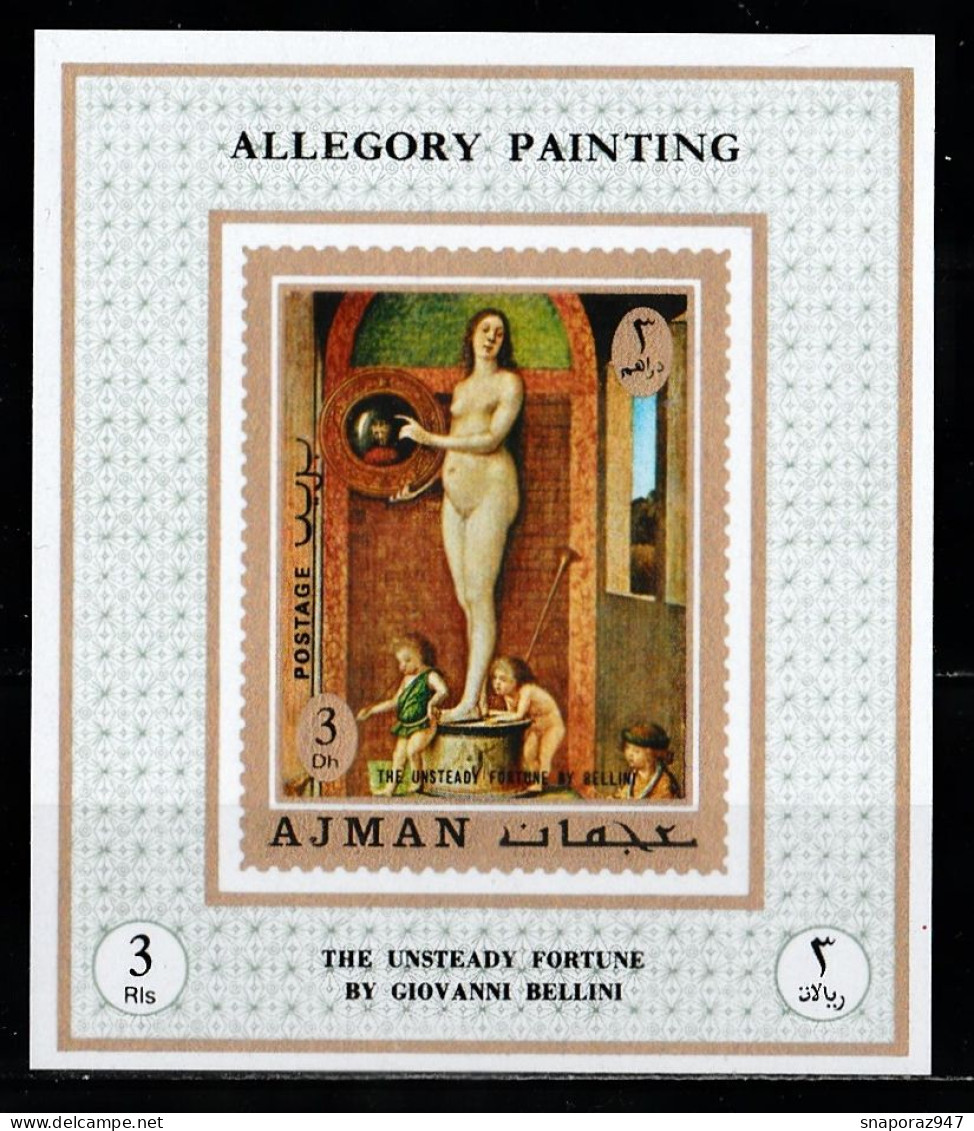 1971 Ajman Allegory Painting Proof De Luxe MNH** Fio239 Excellent Quality - Nudes