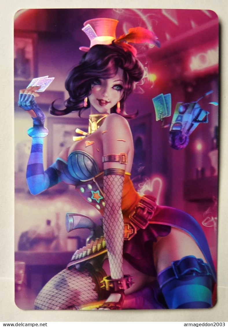 CARTE SEXY GIRL MANGA MINT HOLO PRISM Girl Waifu Moxxi ( Borderlands ) - Other & Unclassified