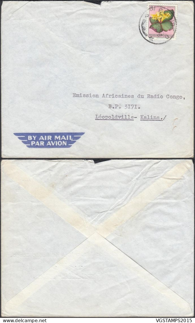 Congo Belge 1960 - Lettre Courrier Interne De Boende(Tshuapa) à Destination Leopoldville-Kalina ... (EB) DC-12438 - Usati