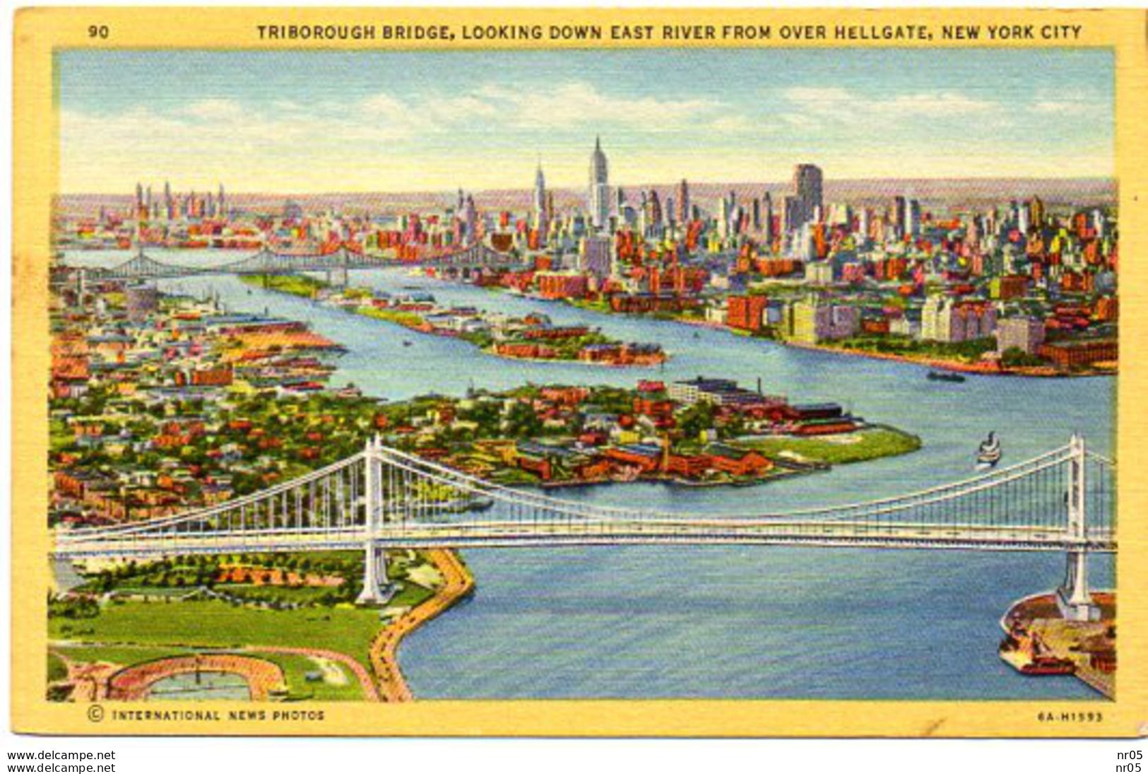 USA - Triborough Bridge, Looking East River Drom Over Hellgayte, NEW YORK CITY  ( Etats Unis Amerique ) - Ponti E Gallerie