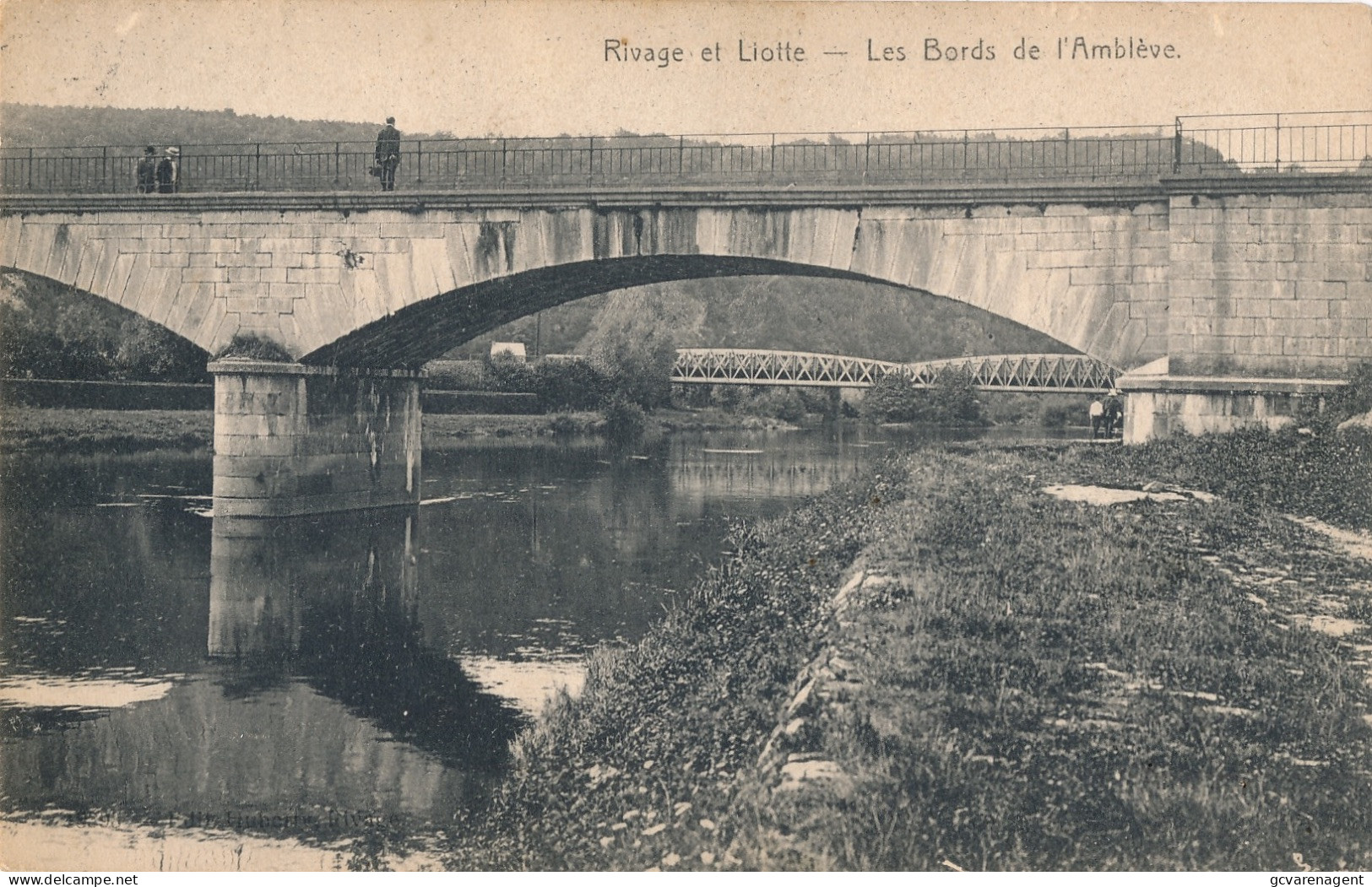 RIVAGE ET LIOTTE   LES BORDS DE L'AMBLEVE                     2 SCANS - Ambleve - Amel