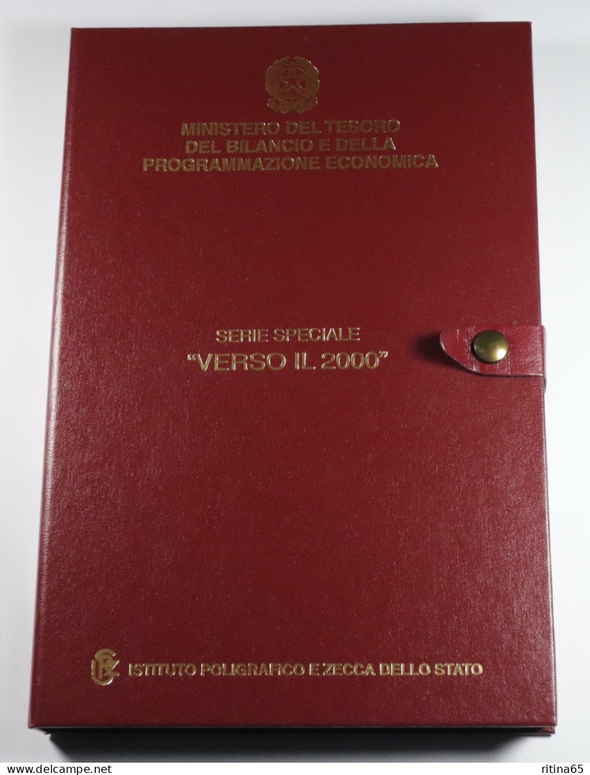 COFANETTO VERSO IL 2000 COMPLETA FDC - SEI MONETE 1° - 2° - 3° EMISSIONE - Jahressets & Polierte Platten