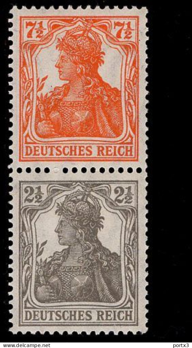 Deutsches Reich S 13 Germania MNH Postfrisch ** Neuf - Markenheftchen  & Se-tenant