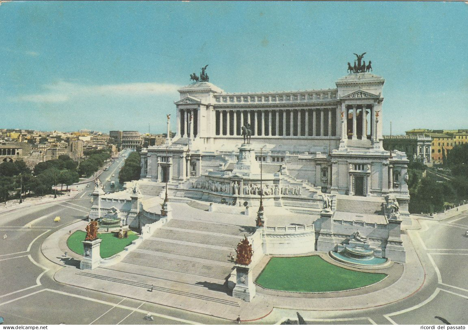 Cartolina Roma - Monumento A Vittorio Emanuele II - Altare Della Patria
