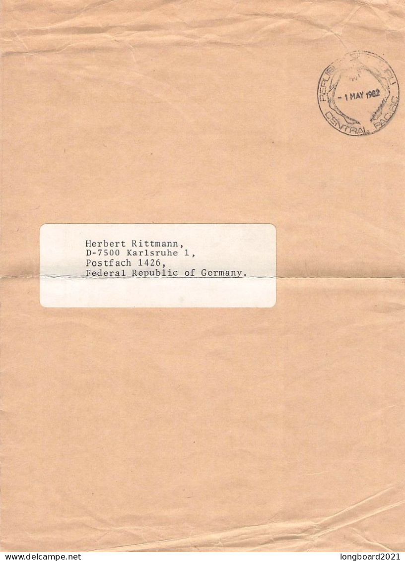 NAURU - OFFICIAL MAIL 1982 - KARLSRUHE/DE / 5137 - Nauru