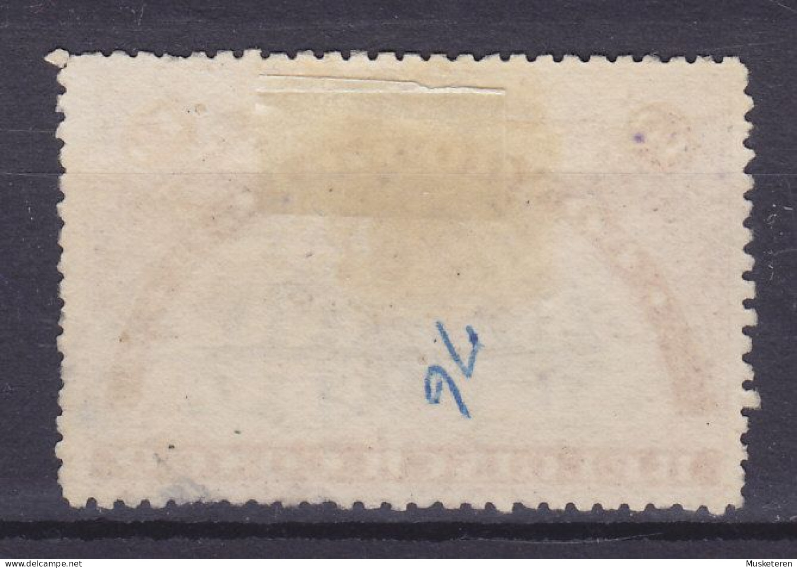 Belgian Congo 1922 Mi. 60, 25c./50c. Surchargé Overprint Aufdruck ERROR Variety 'Deformed '.' Before '. 25c.' Kanufahrer - Gebruikt