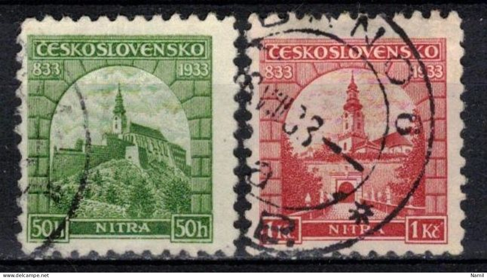 Tchécoslovaquie 1933 Mi 319-20 (Yv 282-3), Obliteré, - Used Stamps