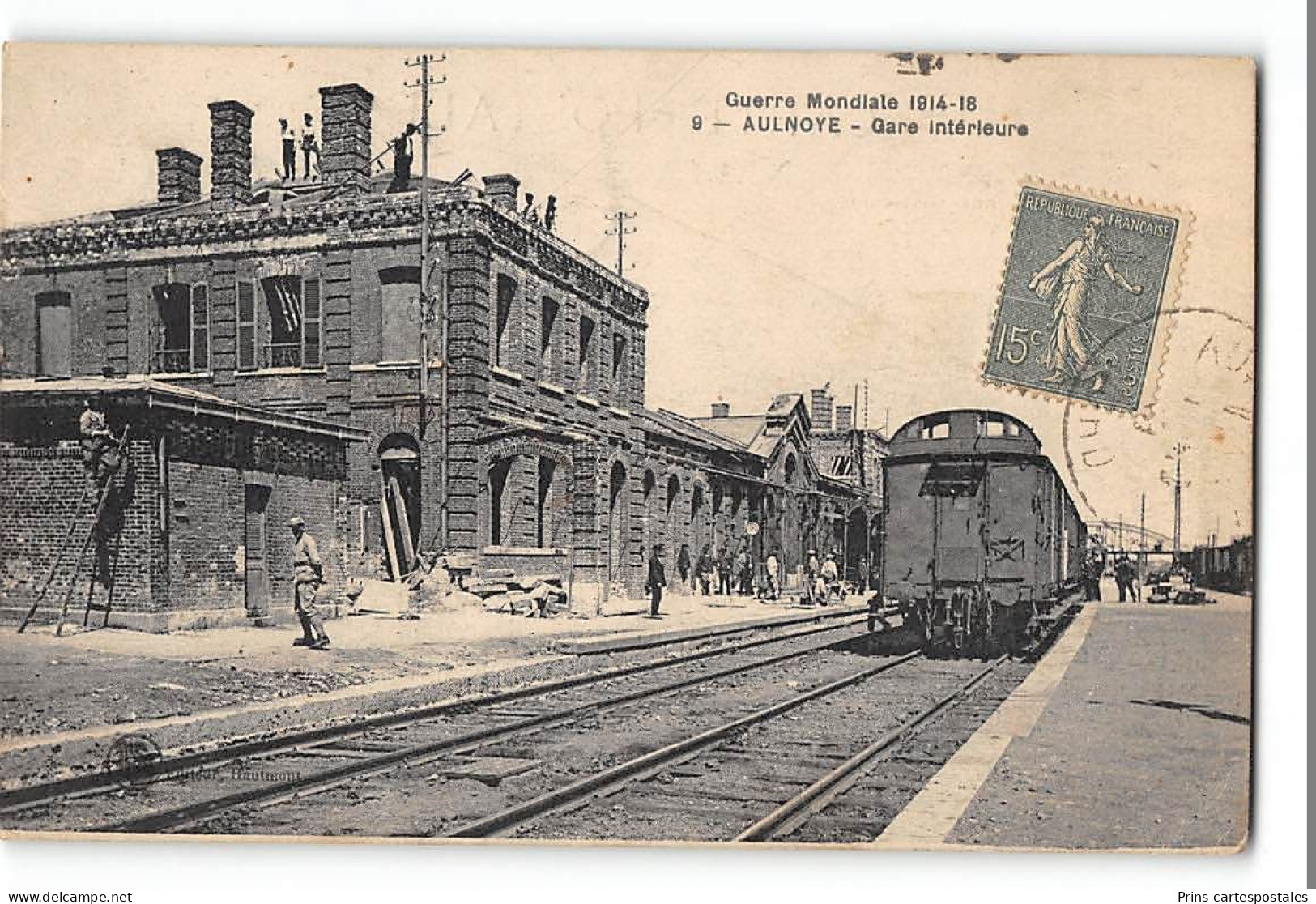 CPA 59 Aulnoye La Gare Et Le Train - Aulnoye
