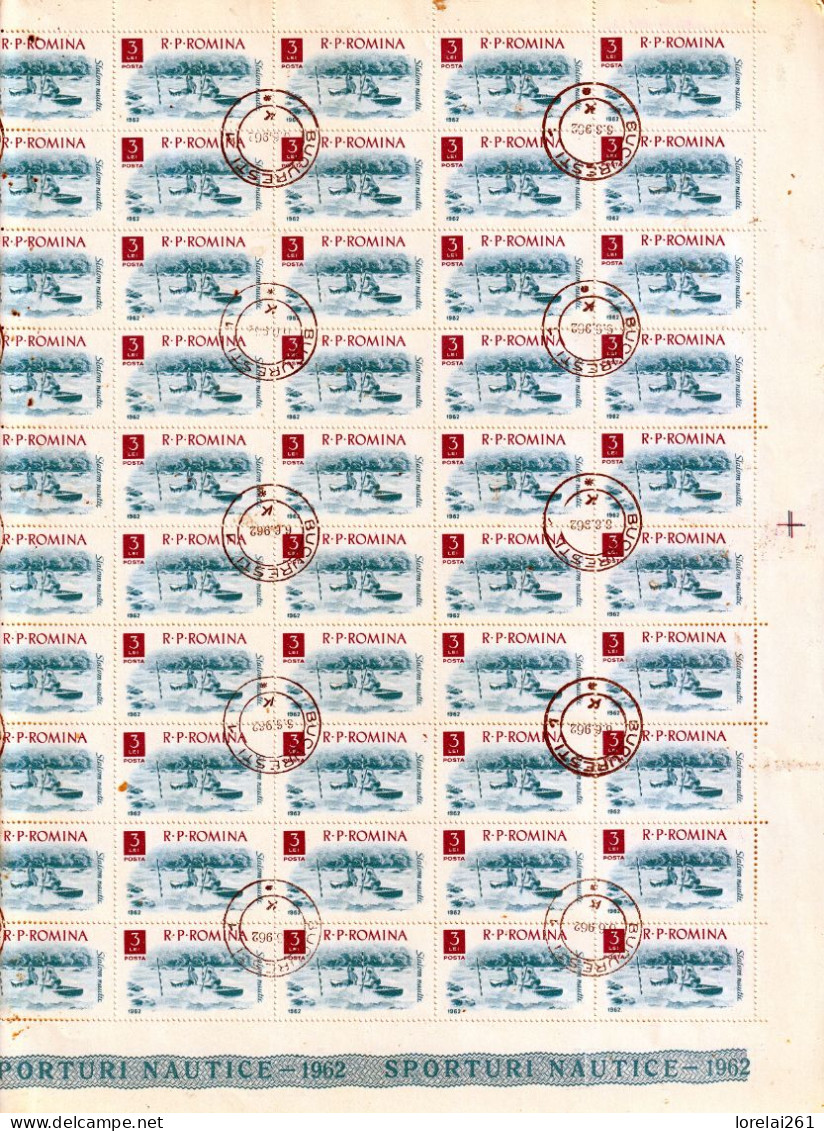 1962 - Sports Nautiques  FULL X 50 - Feuilles Complètes Et Multiples