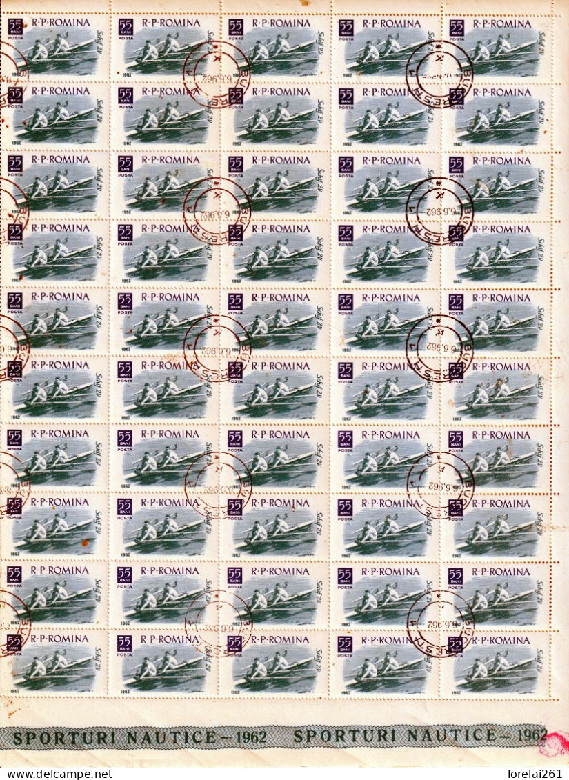 1962 - Sports Nautiques  FULL X 50 - Full Sheets & Multiples