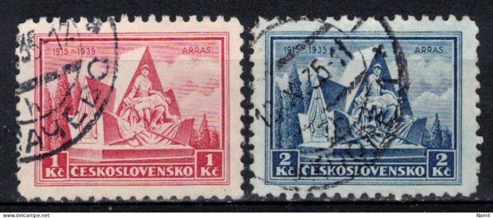 Tchécoslovaquie 1935 Mi 336-7 (Yv 296-7), Obliteré, - Used Stamps