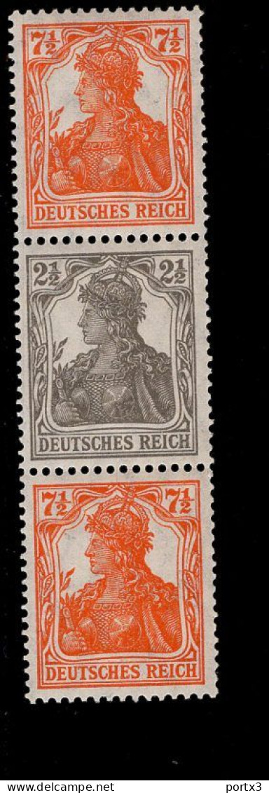 Deutsches Reich S 14 Germania MNH Postfrisch ** Neuf - Booklets & Se-tenant