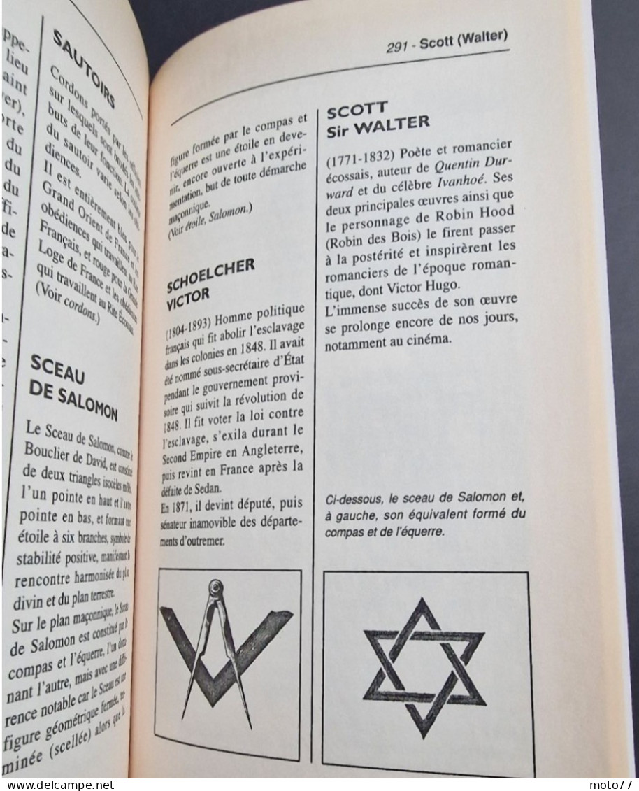 DICTIONNAIRE ILLUSTRE DE FRANC-MACONNERIE - Livre état neuf - 15.5x24 épaisseur 3 cm environ - 333 pages - 2001