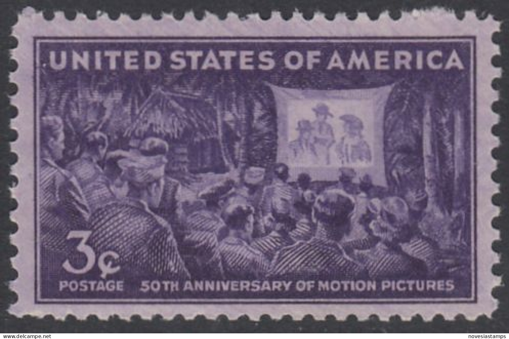 !a! USA Sc# 0926 MNH SINGLE (a2) - Motion Pictures; 50th Anniv. - Unused Stamps