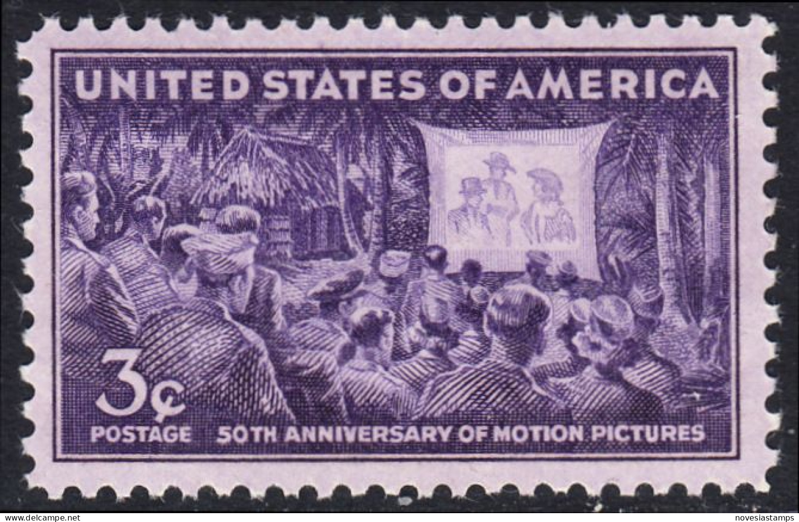 !a! USA Sc# 0926 MNH SINGLE (a4) - Motion Pictures; 50th Anniv. - Nuevos