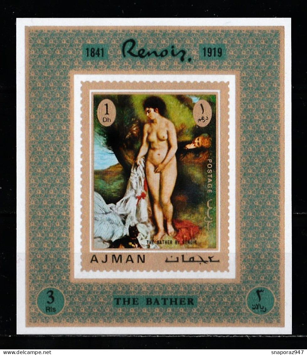 1971 Ajman Renoir Proof De Luxe MNH** Fio241 Excellent Quality - Impressionismus