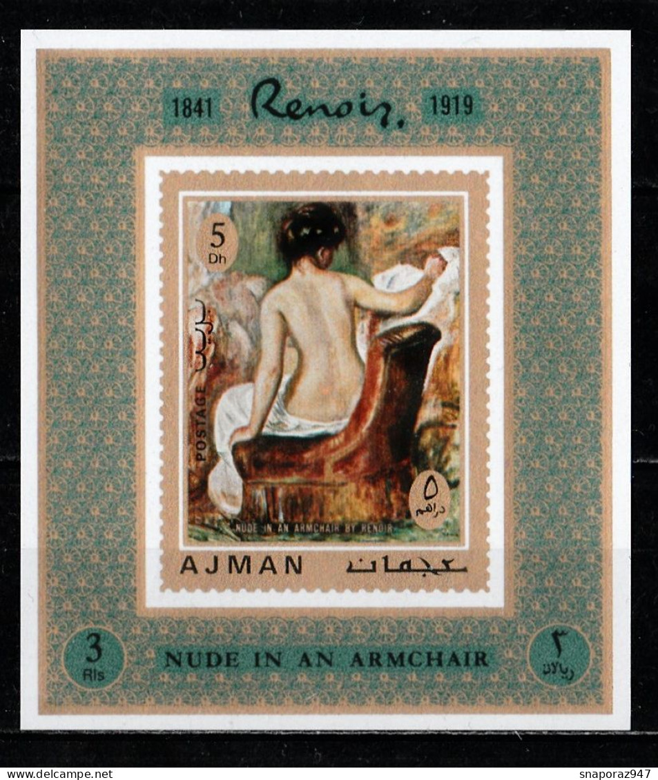 1971 Ajman Renoir Proof de Luxe MNH** Fio241 Excellent Quality