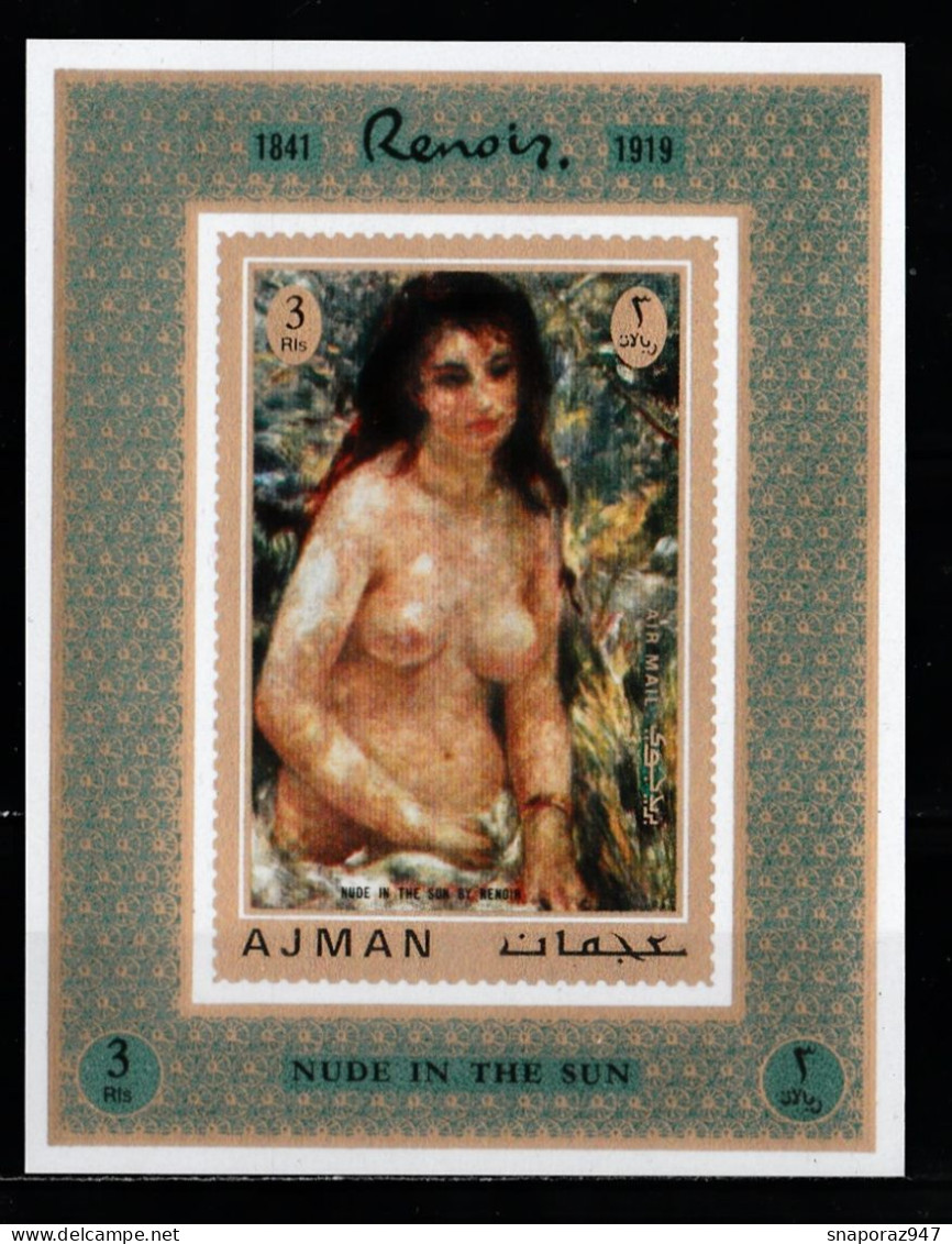 1971 Ajman Renoir Proof de Luxe MNH** Fio241 Excellent Quality