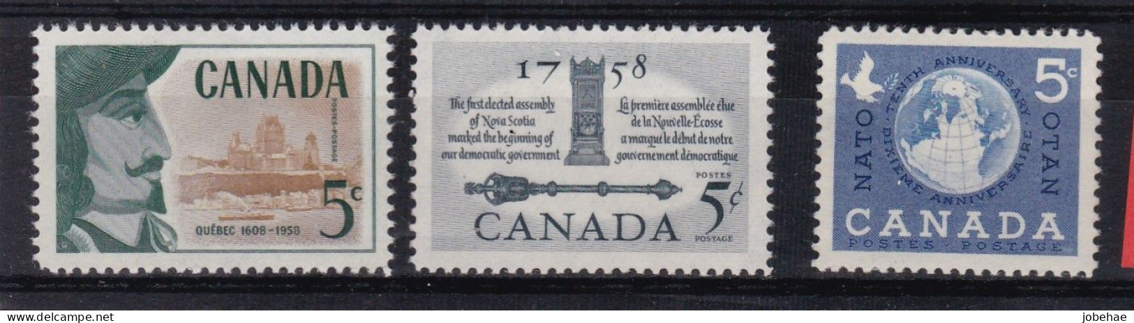 Canada YT° 306 + 309 + 311 - Used Stamps