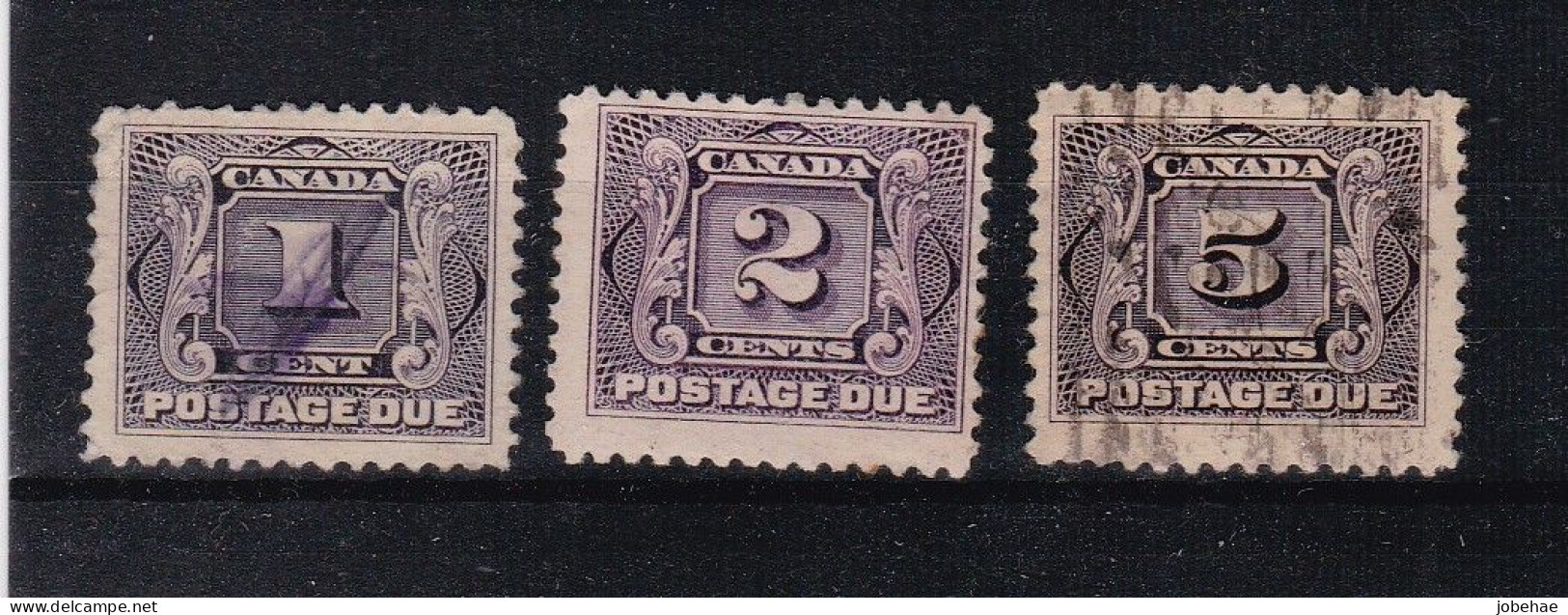 Canada Taxe YT° 1-3 - Postage Due