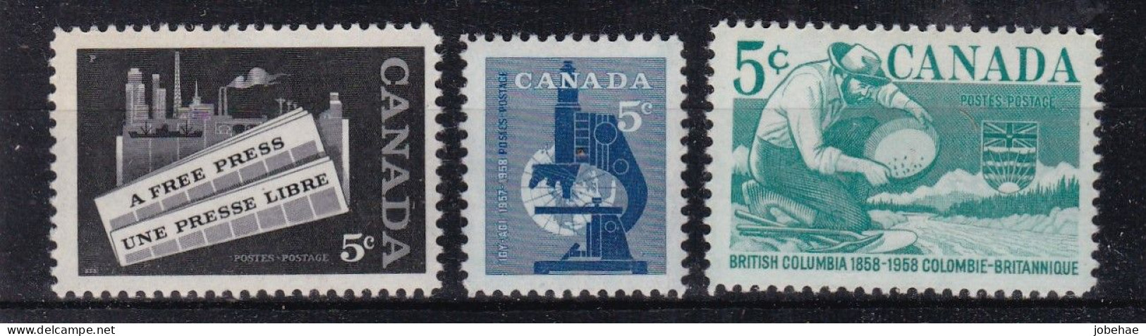 Canada YT° 302 + 303 + 304 - Used Stamps